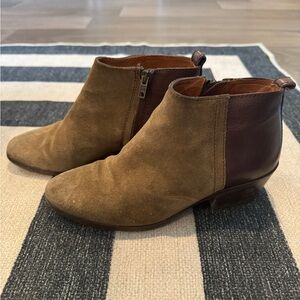 Madewell suede/leather booties